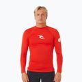 Herren-Bade-Longsleeve Rip Curl Waves Upf Perf lava red