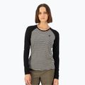Damen-Funktionsshirt Mons Royale Icon Raglan mr stripe/black