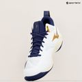Volleyballschuhe Mizuno Wave Dimension Mid weiß/blaues Band/mp gold 9