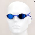 Arena Python Mirror blaue Spiegel/weiße Schwimmbrille 8