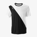 Herren-Tennisshirt Wilson Team II Crew weiß und schwarz WRA794001