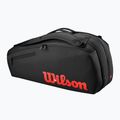 Tennistasche Wilson Clash V3 Super Tour 6PK black/ infrared 2