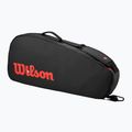 Tennistasche Wilson Clash V3 Super Tour 3PK black/ infrared