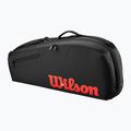 Tennistasche Wilson Clash V3 Super Tour 3PK black/ infrared 2