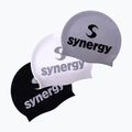 Schwimmkappe Synergy Silicone Swim Cap 3 pcs. black/silver/white