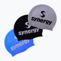 Schwimmkappe Synergy Silicone Swim Cap 3-Pack black/blue/silver