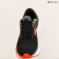 Brooks Ghost 16 Herren Laufschuhe schwarz/mandarinrot/grün 9
