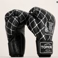 Top King Boxing Chain schwarz/silberne Boxhandschuhe 7