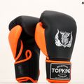 Top King Reborn Boxhandschuhe Semi Leder schwarz/orange 6