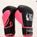 Top King Reborn Boxhandschuhe Semi Leder schwarz/rosa 6