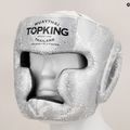 Top King Super Star weiß/silberner Boxhelm 7
