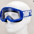 Fahrradbrille für Kinder 100% Strata 2 Junior blau/klar 7