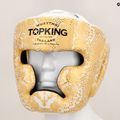 Top King Super Star weiß/goldener Boxhelm 8