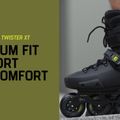 Rollerblade Twister XT Damen Rollschuhe schwarz 07221100 2A2 14