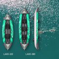 Aqua Marina Recreational Kayak grün Laxo-380 3-Personen aufblasbares 12'6″ Kajak 19