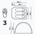 3-Personen Campingzelt KADVA CAMPdome 3 blau 6
