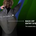 Neoprenanzug Herren Rip Curl Omega 5/3 mm GB B/Zip 7 grau-blau 113MFS 4