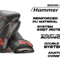 DBX BUSHIDO "Hammer - Rot" Muay Thai Boxhandschuhe schwarz/rot 20