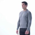 Herren Thermoaktivshirt icebreaker 200 Oasis Crewe gritstone 14