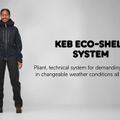 Herren Fjällräven Keb Eco-Shell Regenjacke grün F82411 11