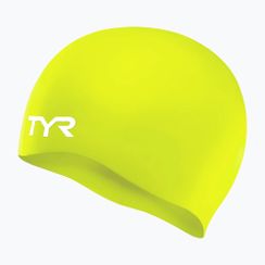 Kinder-Schwimmkappe TYR Wrinkle-Free Silicone limelight