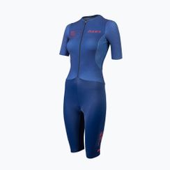 Damen-Triathlonanzug ZONE3 Aeroforce X II SS Trisuit navy