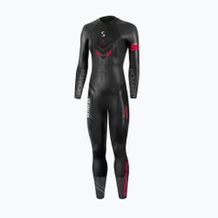 Damen-Triathlon-Neoprenanzug Synergy Adrenaline Full Sleeve 5 mm black/red