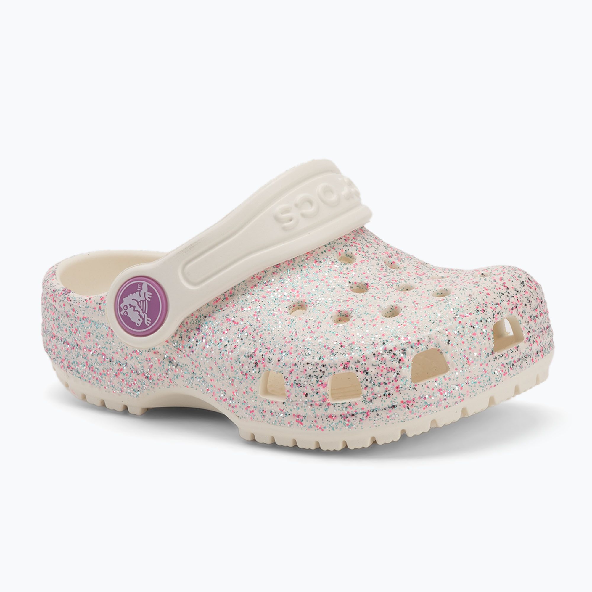 Crocs Classic Glitter Clog Kleinkind Austern-Flip-Flops (206992-159 ...
