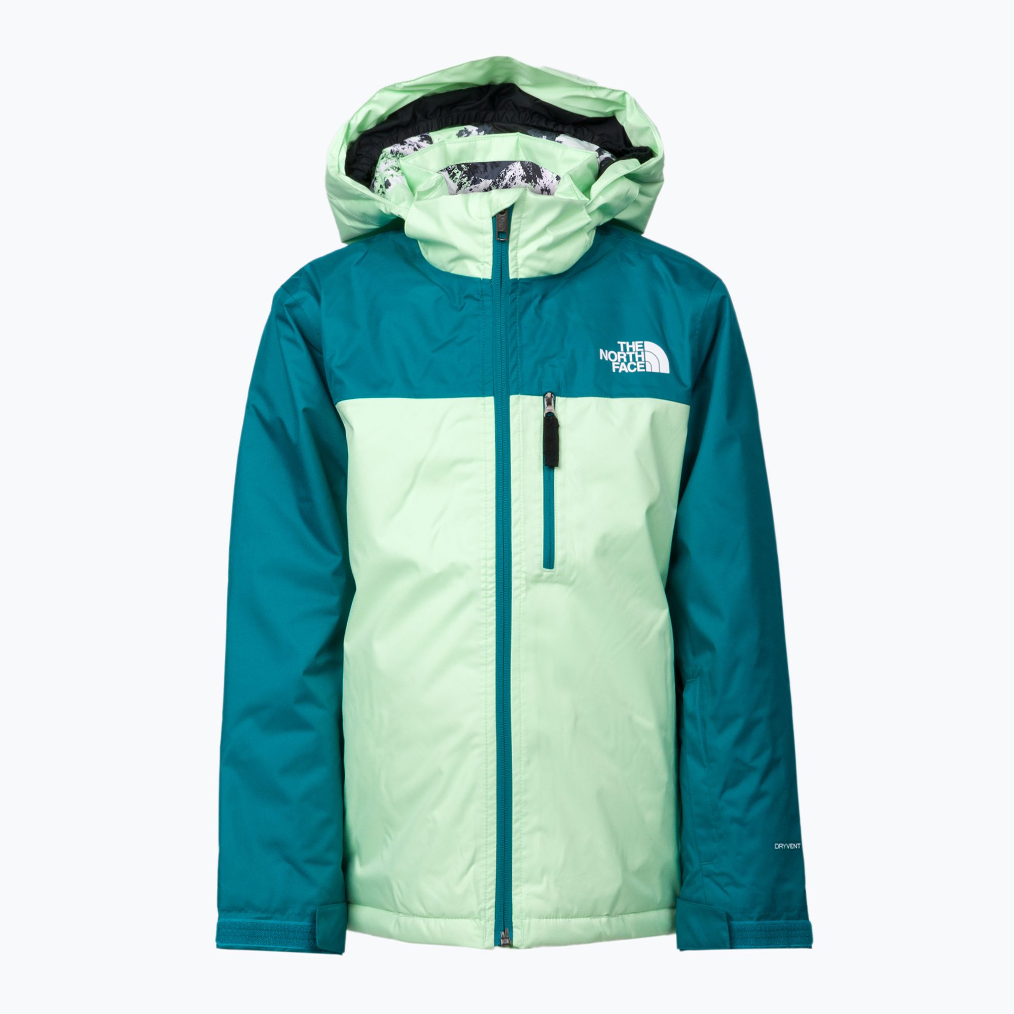 The North Face Teen Snowquest Kinder NF0A7X3O Isolierte Skijacke Plus türkis