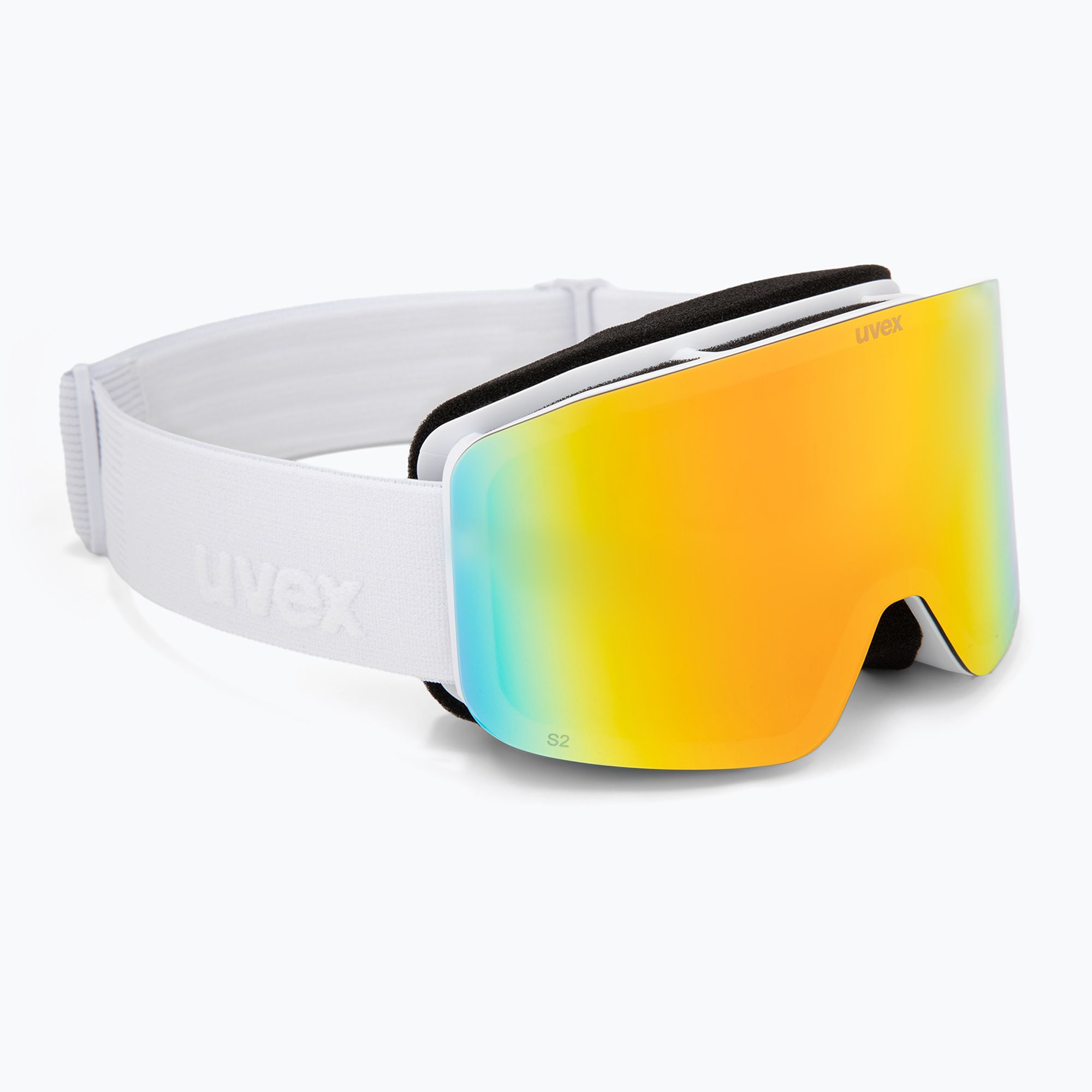 Masque de ski UVEX PWDR FM (Black Matt/ Mirror Green) enfant