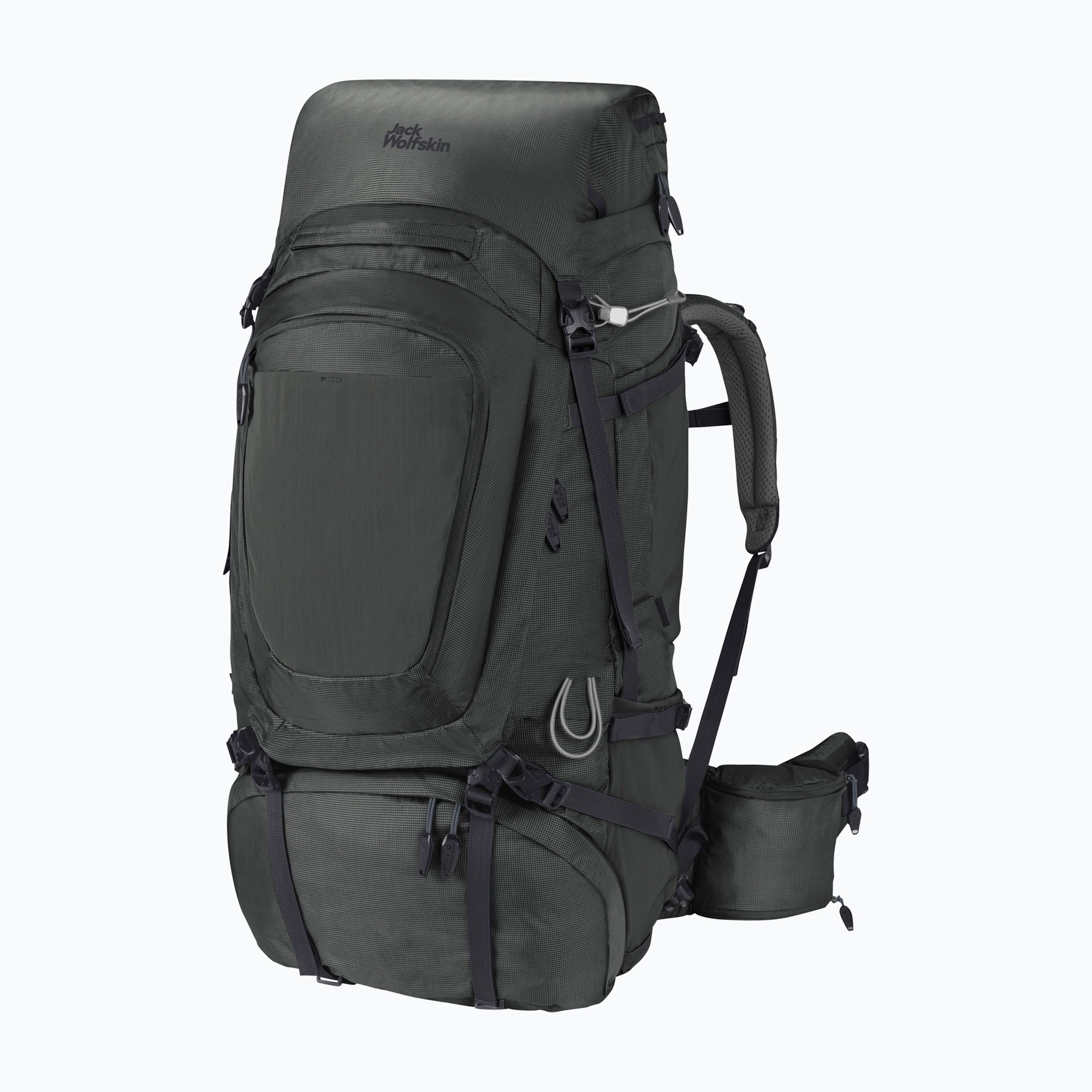 Jack Wolfskin Herren-Trekking-Rucksack Denali 75+10 l schiefergrün ...