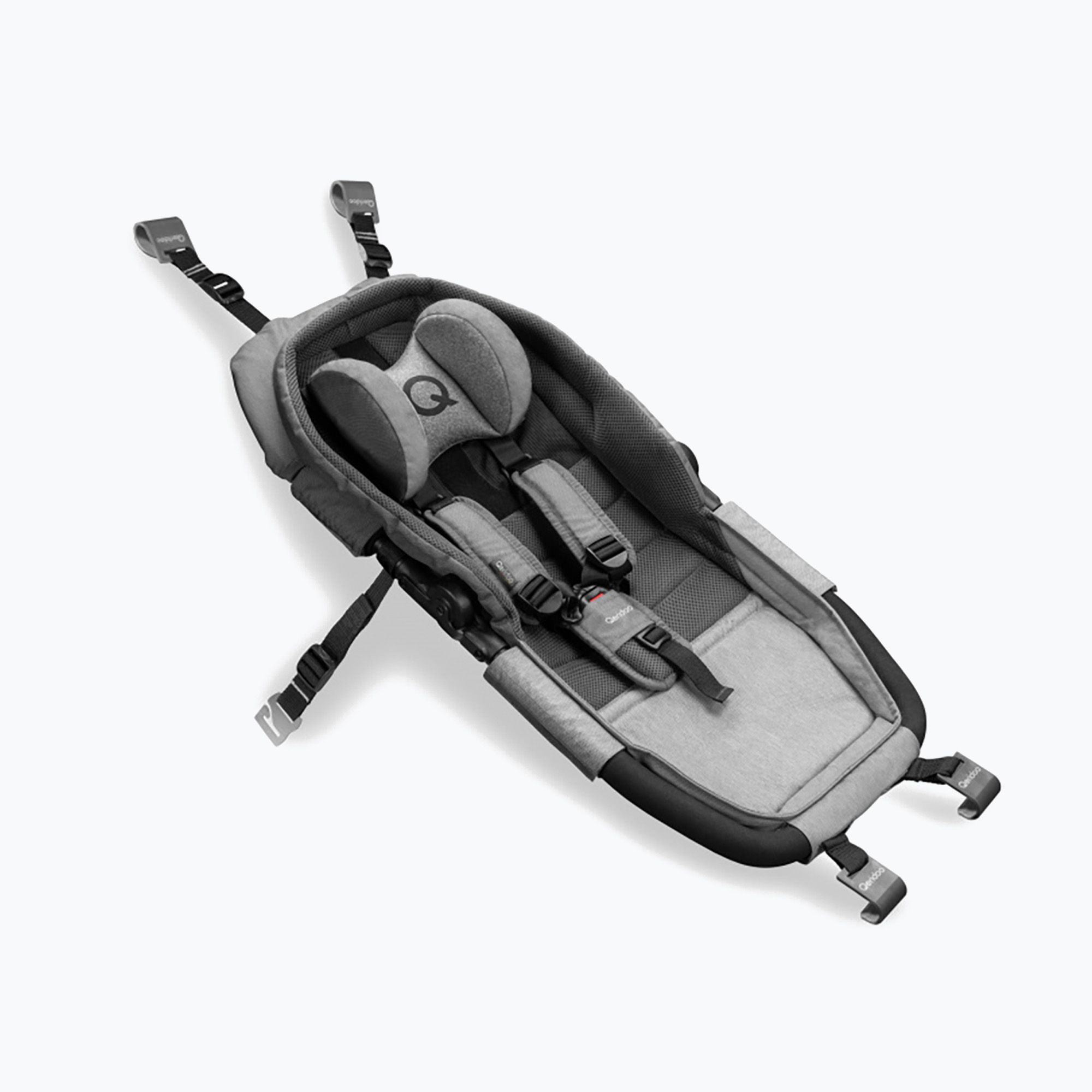 Sitz fr Qeridoo Babyschale grau Fahrradanhnger (A-HMPL-22) - Sportano.de