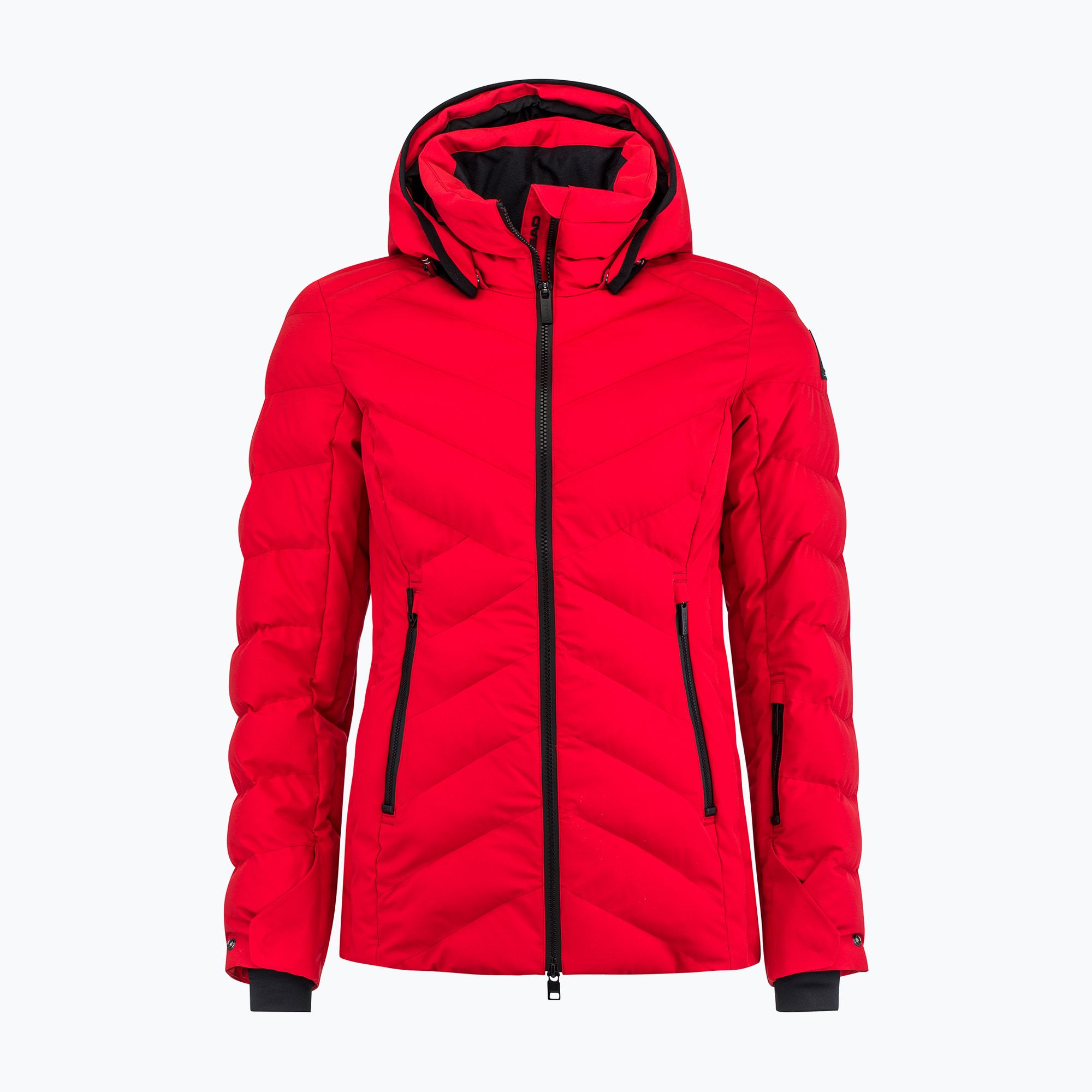 Stilvolle Skijacke Damen Rot Fotos