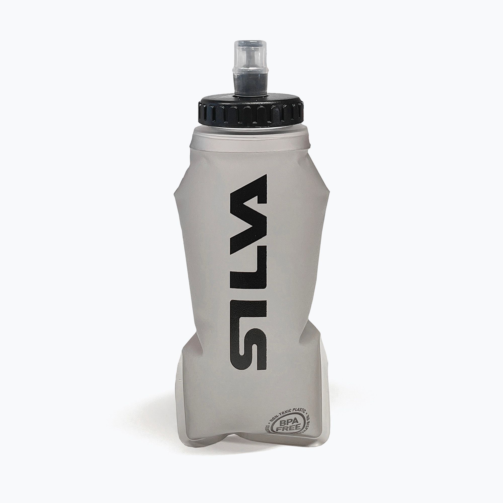 Borraccia Morbida Silva 500ml Per Corsa - TPU Leggero, Beccuccio Autobloccante, Senza BPA - Compatibile Con Giubbotti Strive Fly/5/10 - Grigio