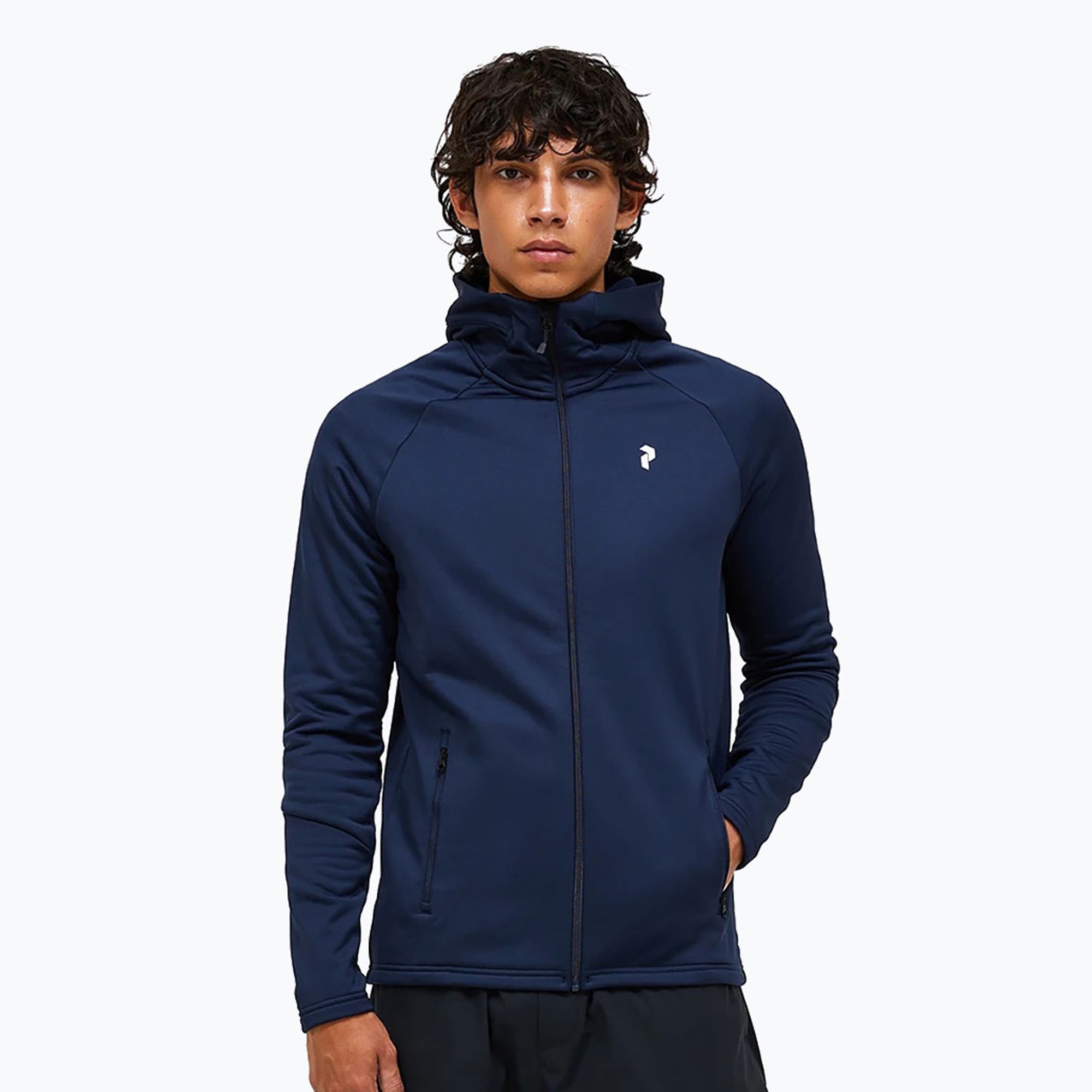 Rider Essentials Herren-Hoodie Peak Performance Rider Essentials Zip Hood blue shadow ...