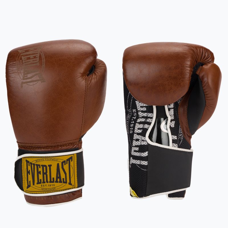 EVERLAST 1910 Classic Boxhandschuhe braun EV1910 3