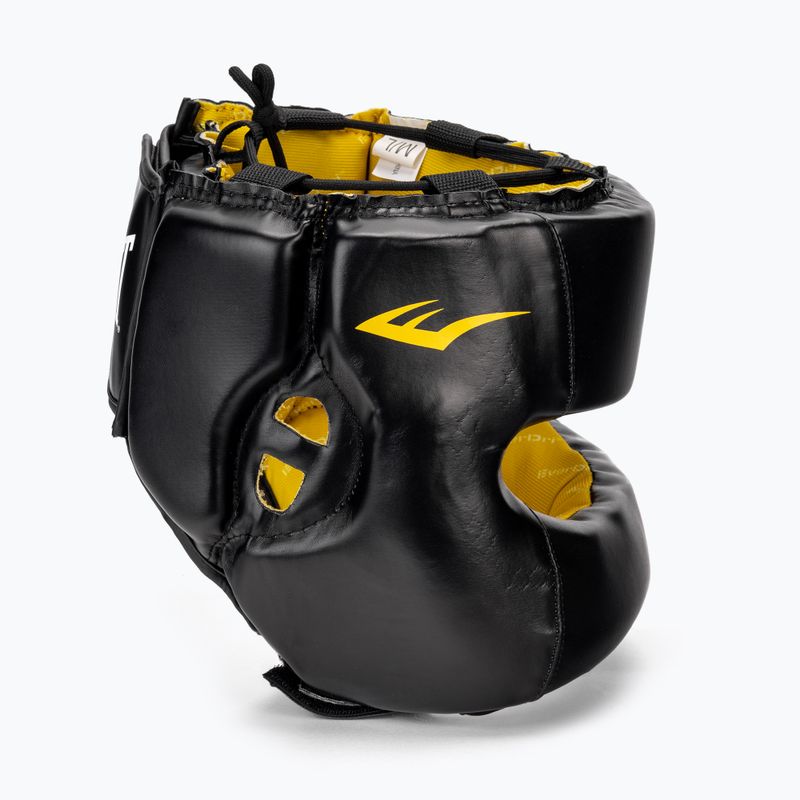EVERLAST Elite Lea Headgear Herren Boxhelm schwarz EV 720 2