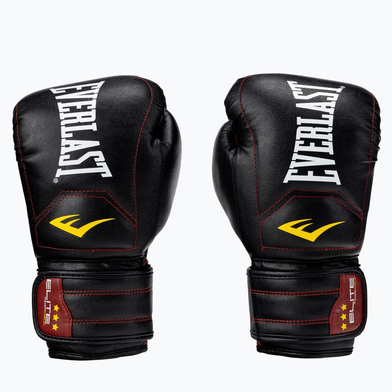 EVERLAST Elite Muay Thai Boxhandschuhe schwarz EV360MT 3