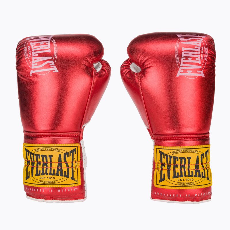 Boxhandschuhe Everlast Fight Leather red 2