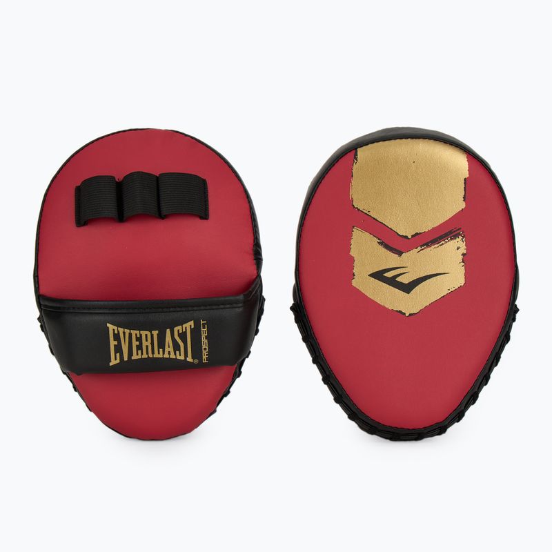 Everlast Prospect 2 Boxset Helm + Schilde + Handschuhe rot/gold 8