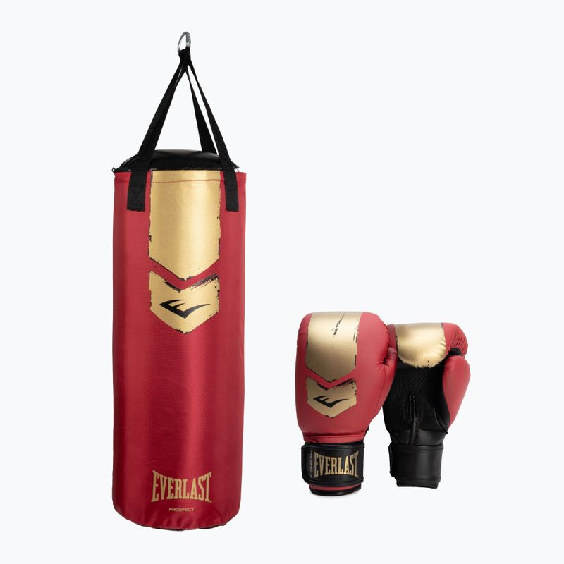 Everlast Prospect 2 Heavy Bag Boxset rot/gold