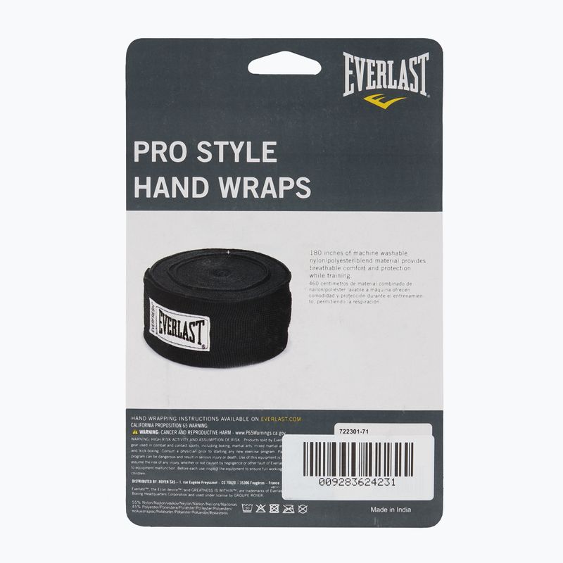 Boxbandagen Everlast 450 cm black 3