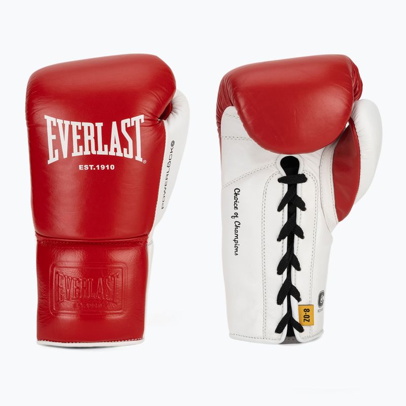 Boxhandschuhe Everlast Powerlock OG Pro Fight red/white