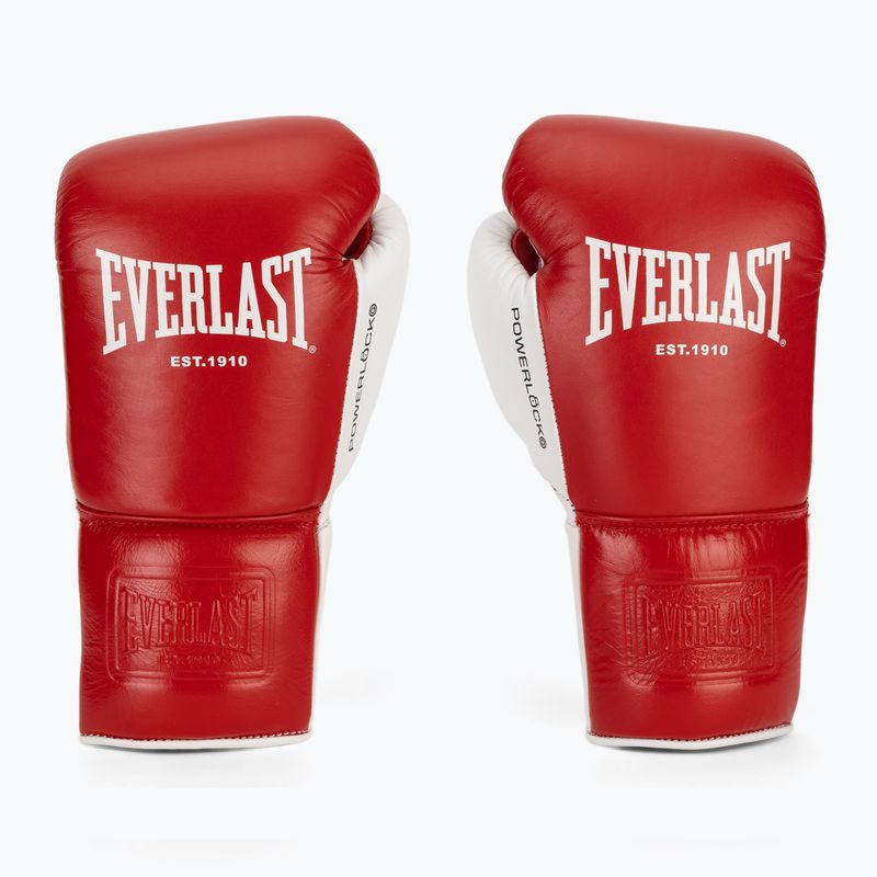 Boxhandschuhe Everlast Powerlock OG Pro Fight red/white 2