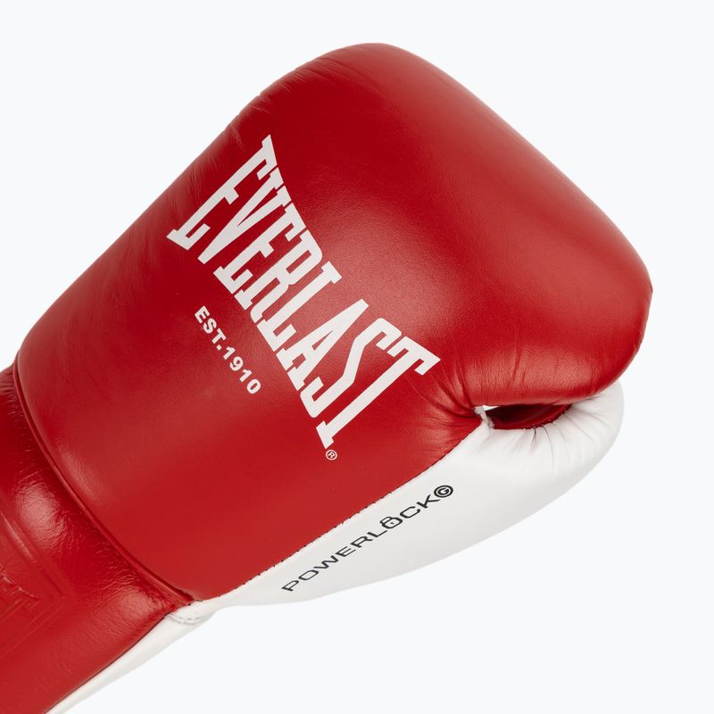 Boxhandschuhe Everlast Powerlock OG Pro Fight red/white 5