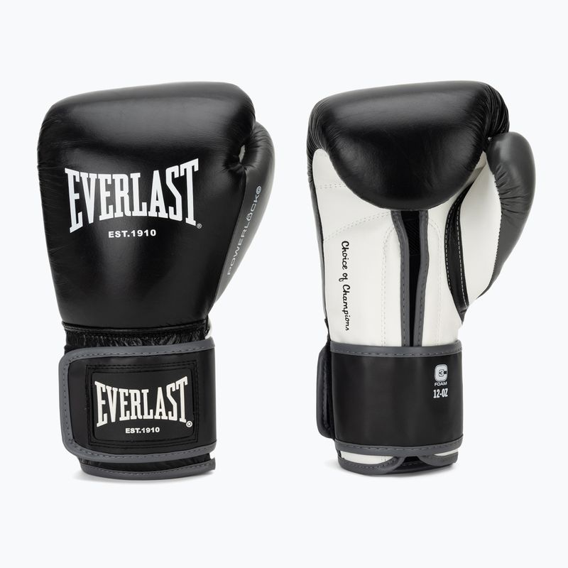 Boxhandschuhe Everlast Powerlock OG H&L Leather Advanced Training black/white