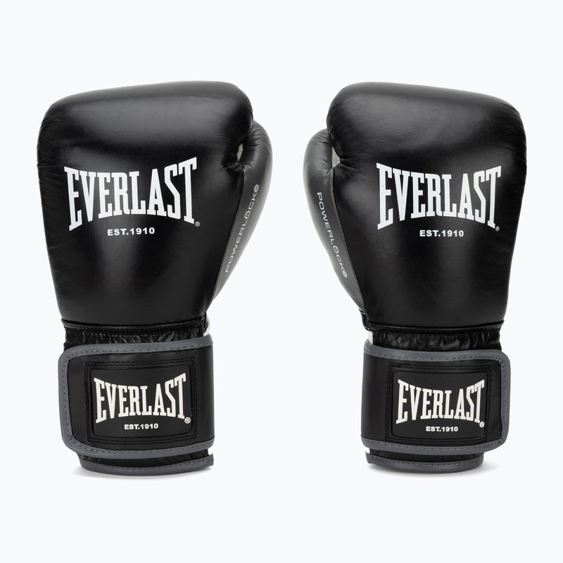 Boxhandschuhe Everlast Powerlock OG H&L Leather Advanced Training black/white 2