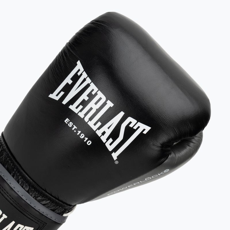 Boxhandschuhe Everlast Powerlock OG H&L Leather Advanced Training black/white 5