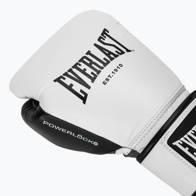 Boxhandschuhe Everlast Powerlock OG H&L Leather Advanced Training white/black 6