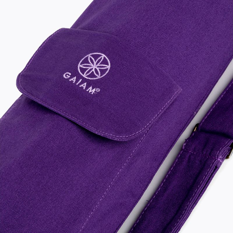 Gaiam Yoga-Matte Tasche Deep Plum lila 61338 4